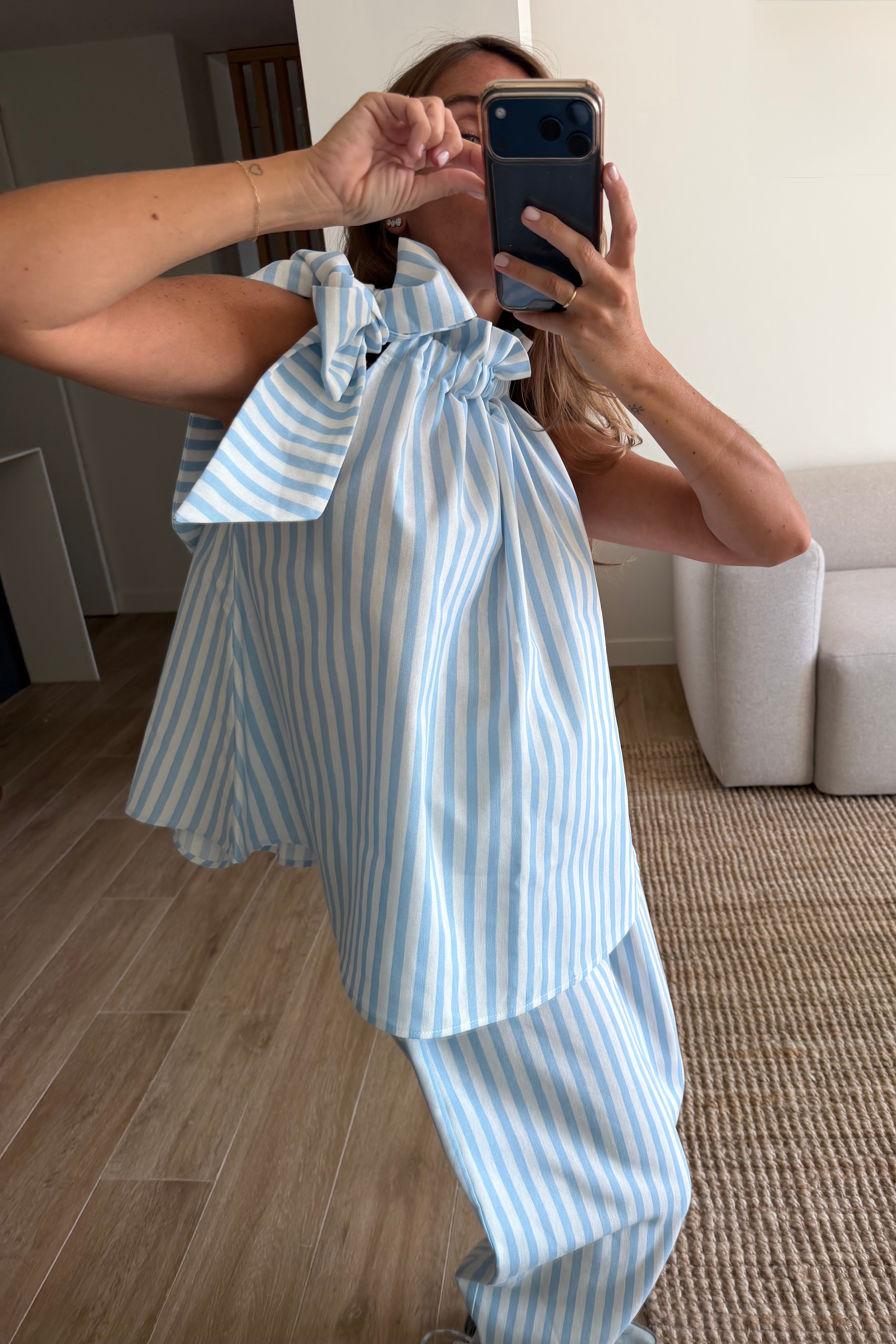 Conjunto stripes azul