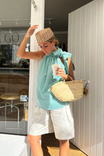 Cargar imagen en el visor de la galería, Top ruffle rayas green