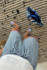 Bermudas vichy azul