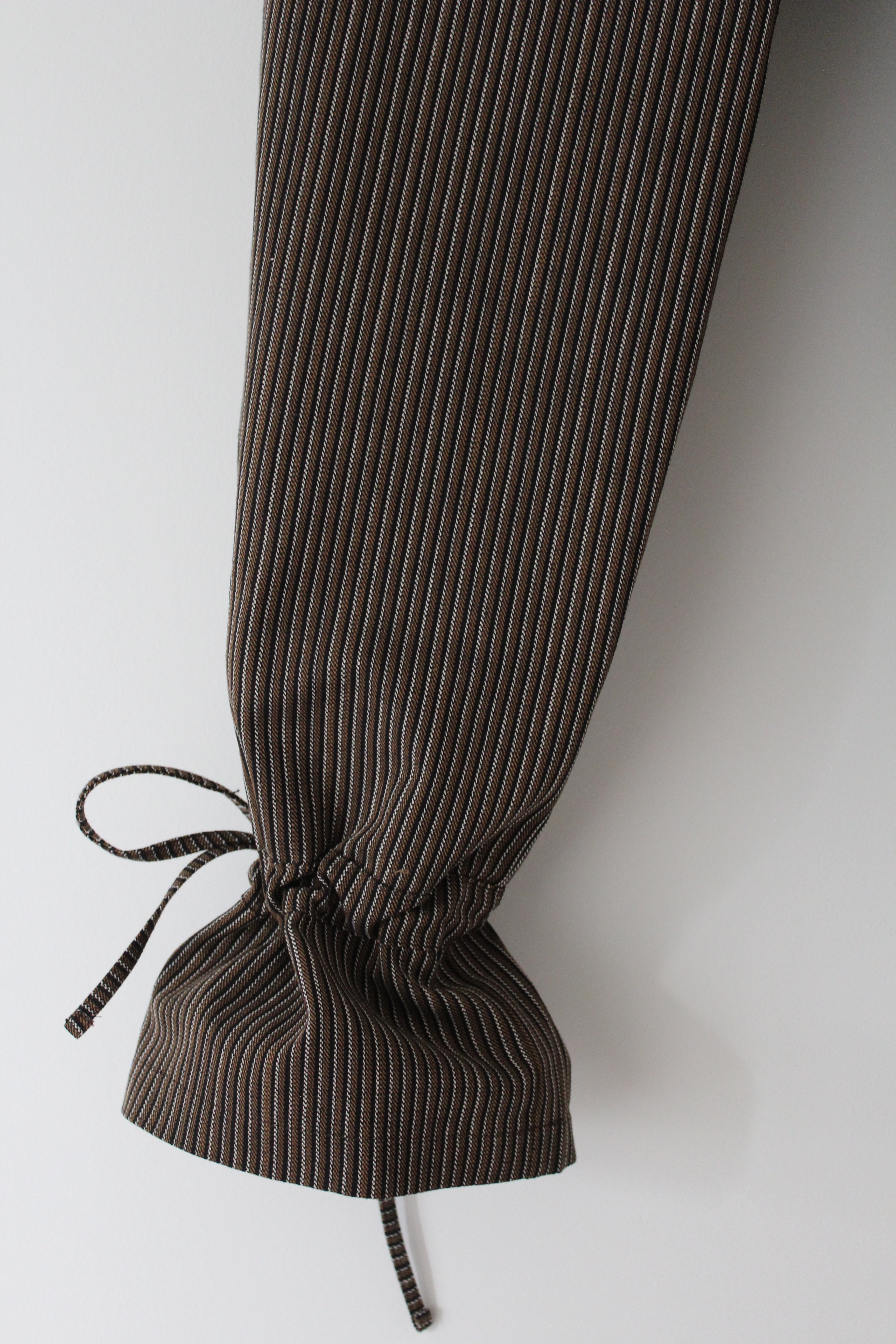 Pantalón balloon stripes brown