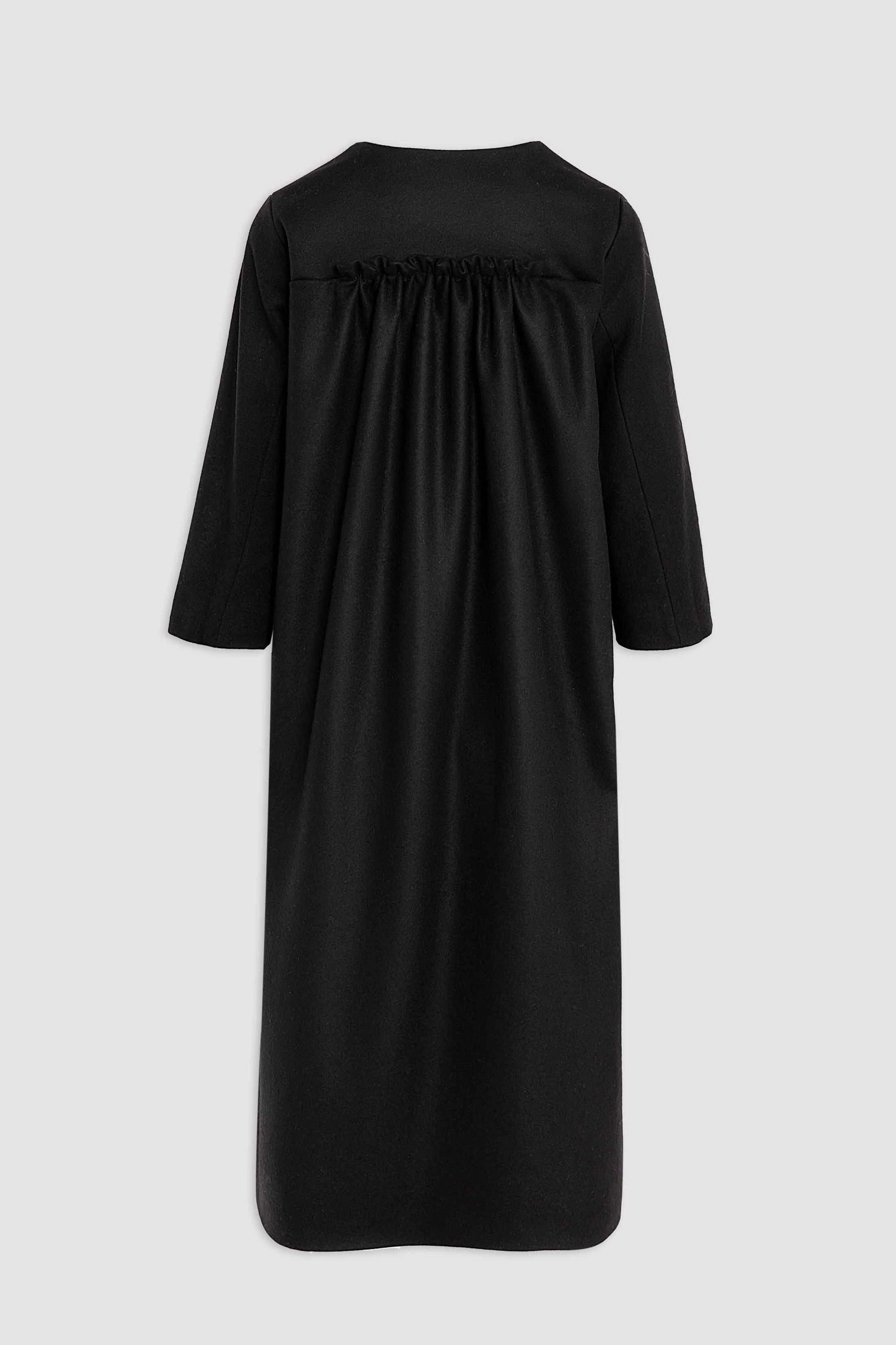 Black wool coat