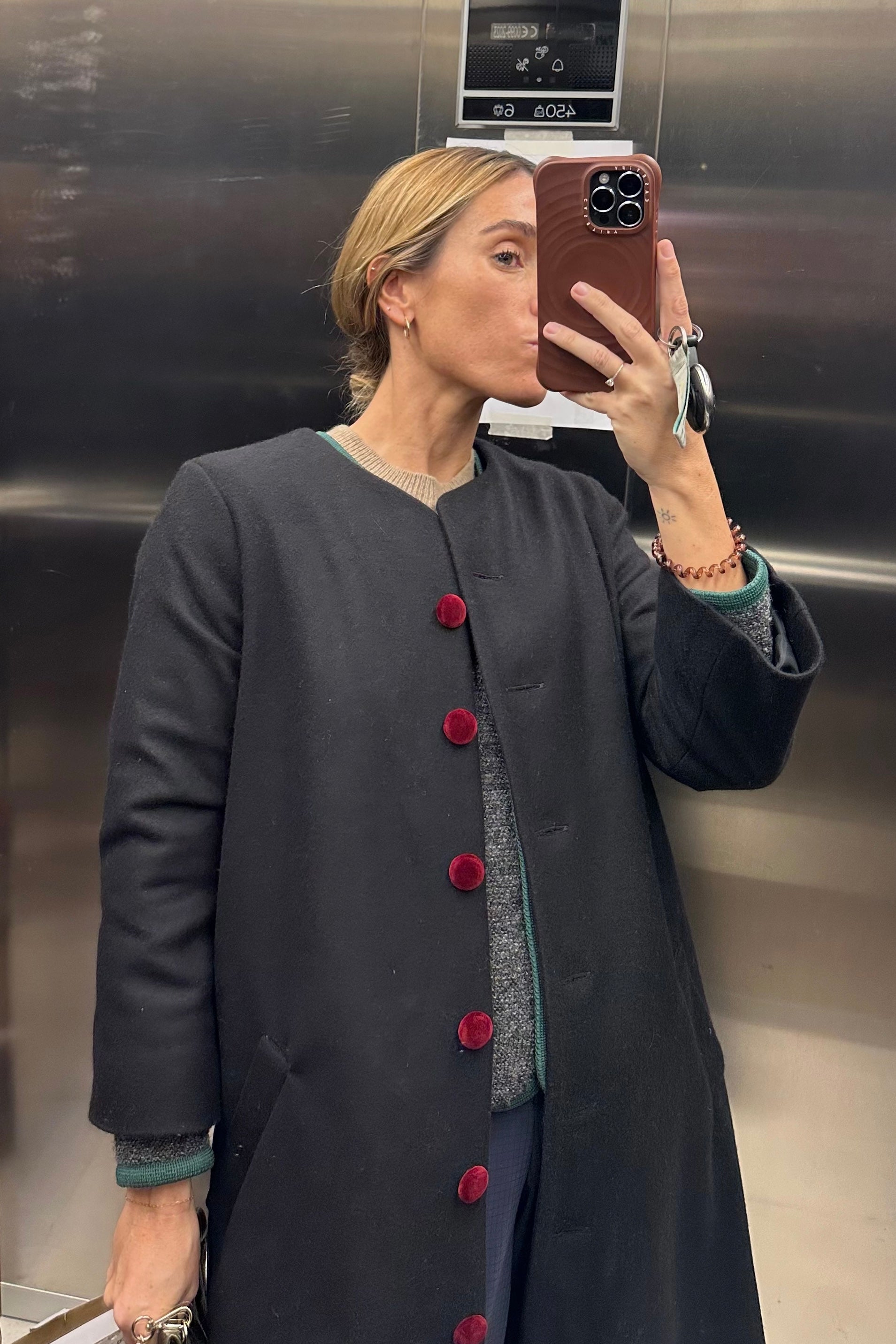 Black wool coat