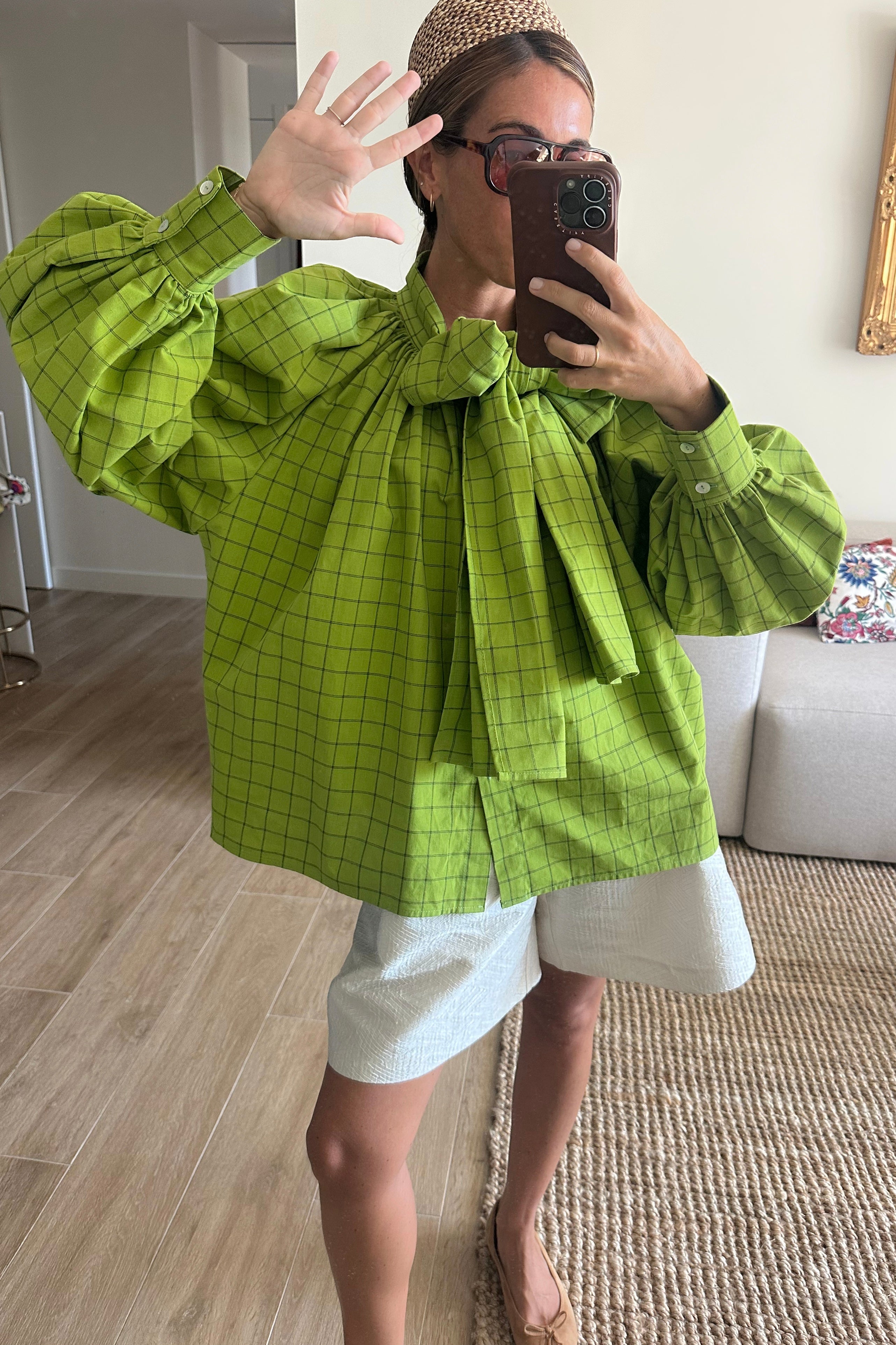 Camisa Balloon verde