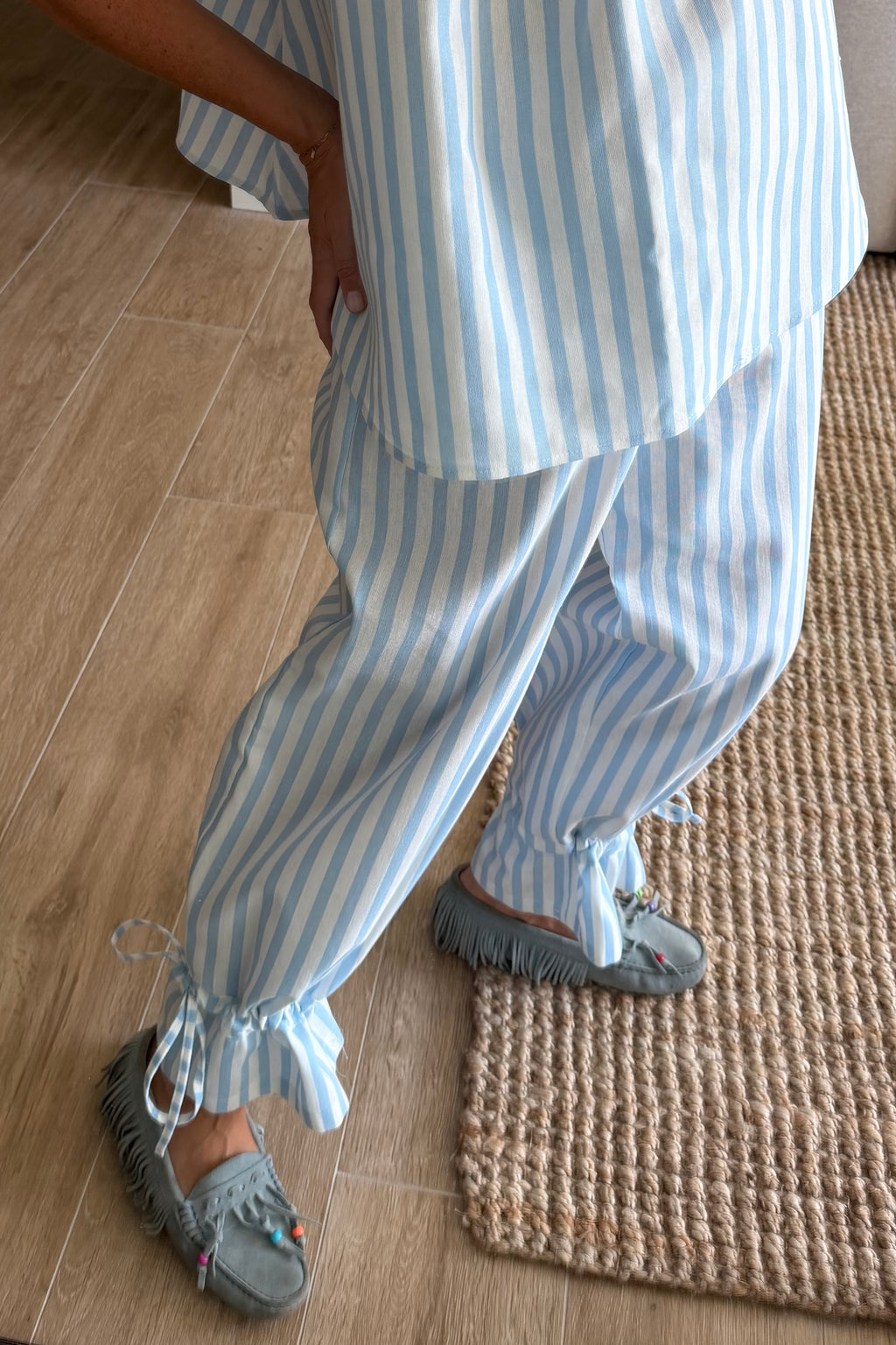 Pantalón stripes azul