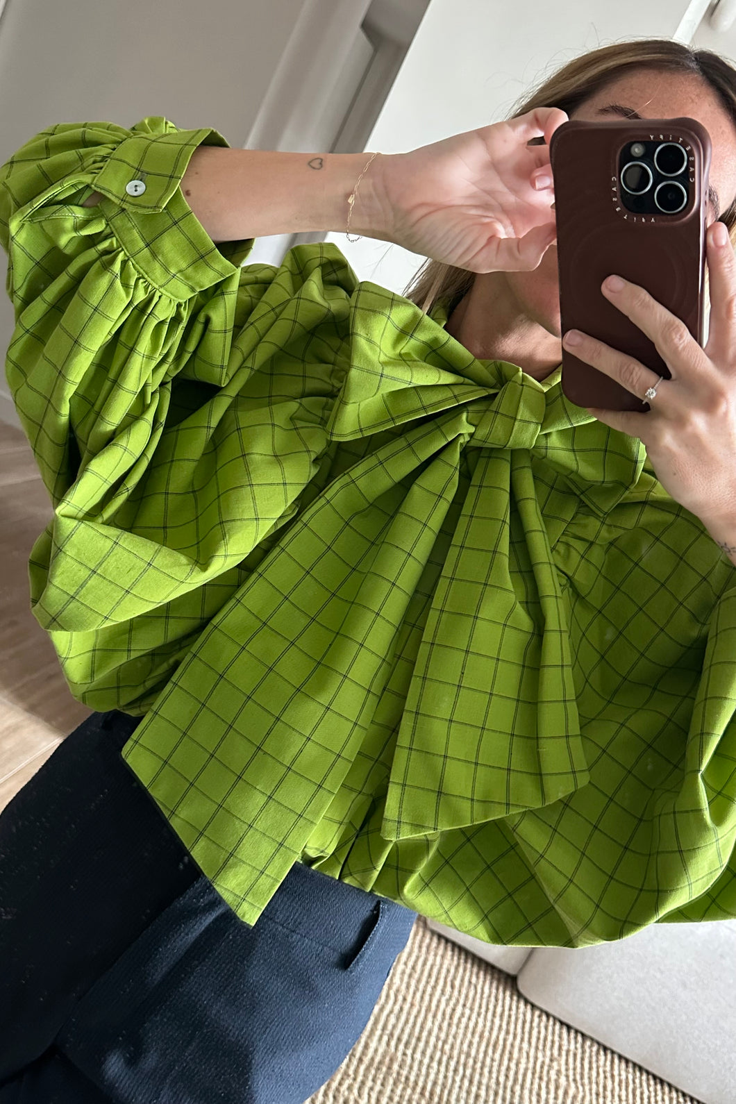 Camisa Balloon verde