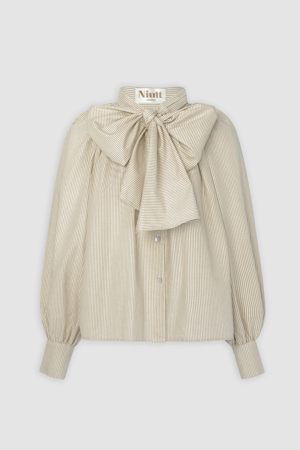 Camisa balloon beige