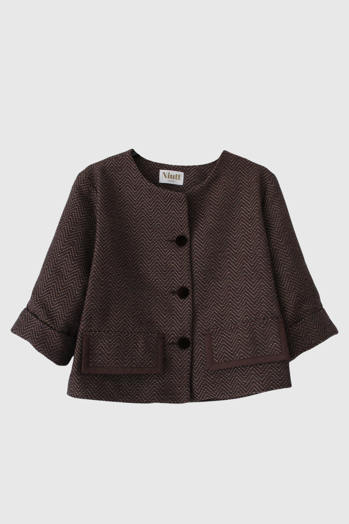 Jackie zig zag brown