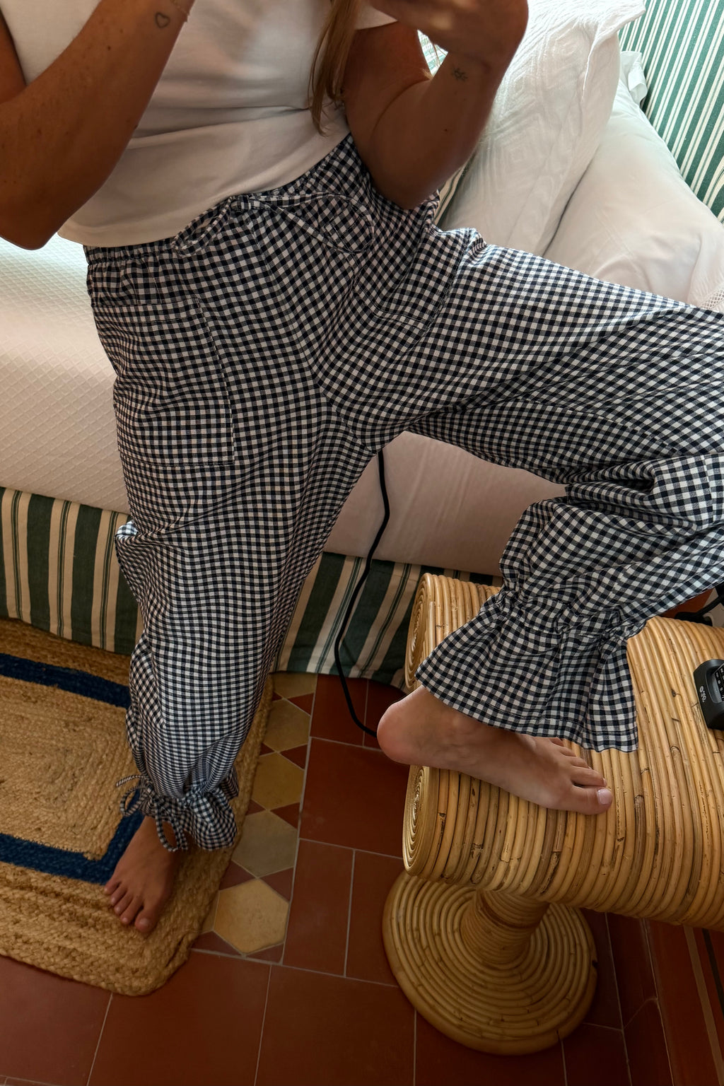 Pantalón vichy black