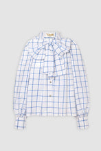 Cargar imagen en el visor de la galería, Camisa balloon cuadros azul