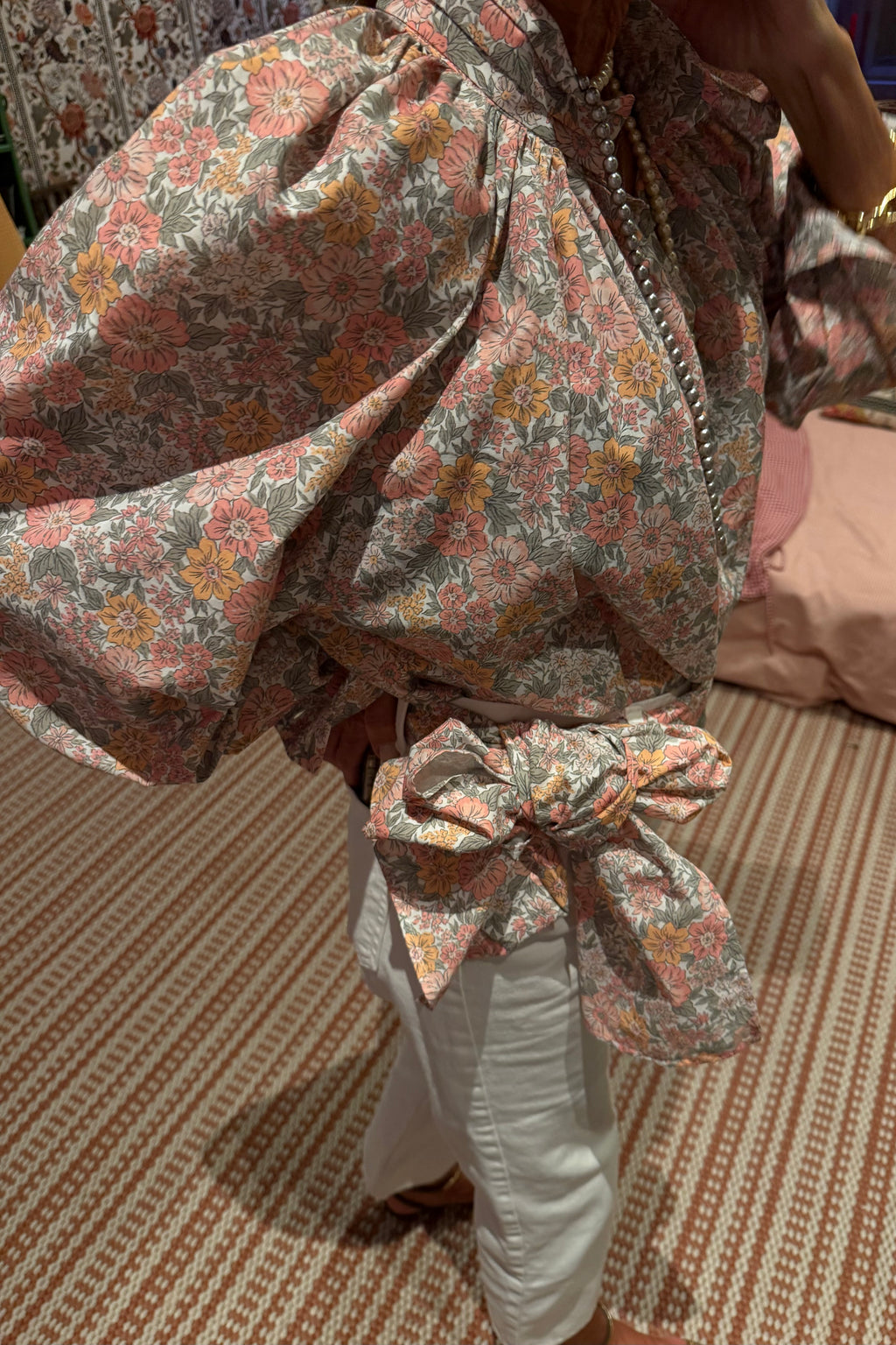 Camisa balloon flores