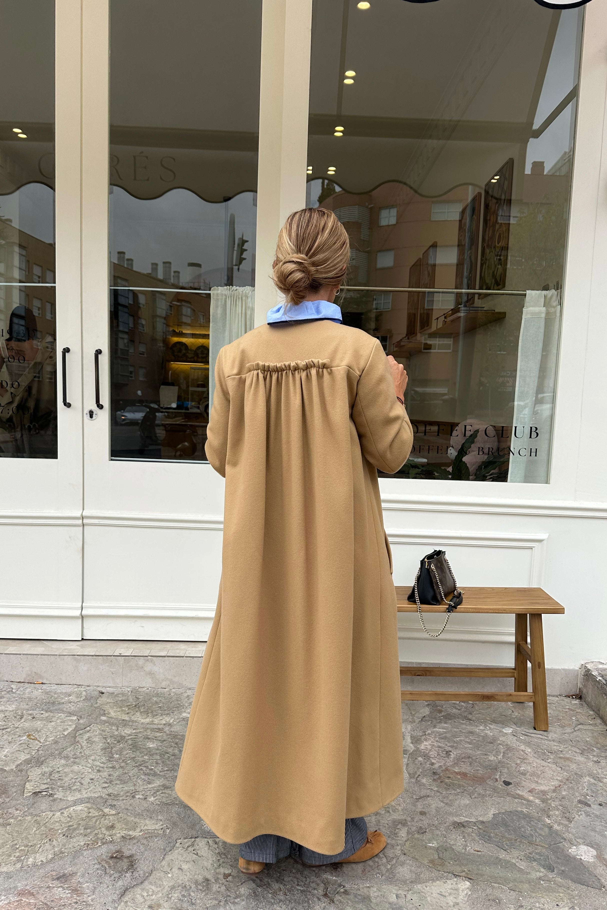 Camel wool coat