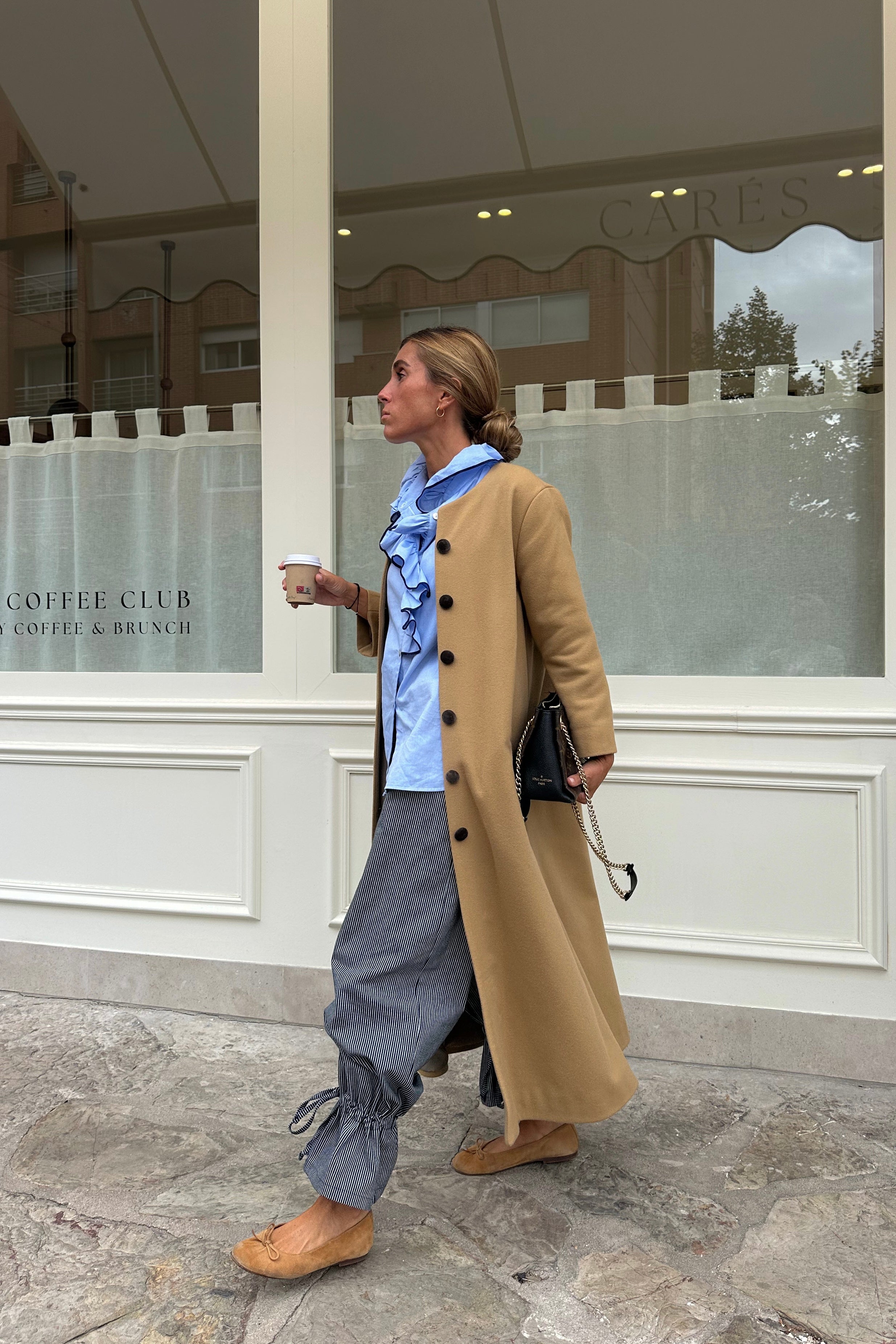 Camel wool coat