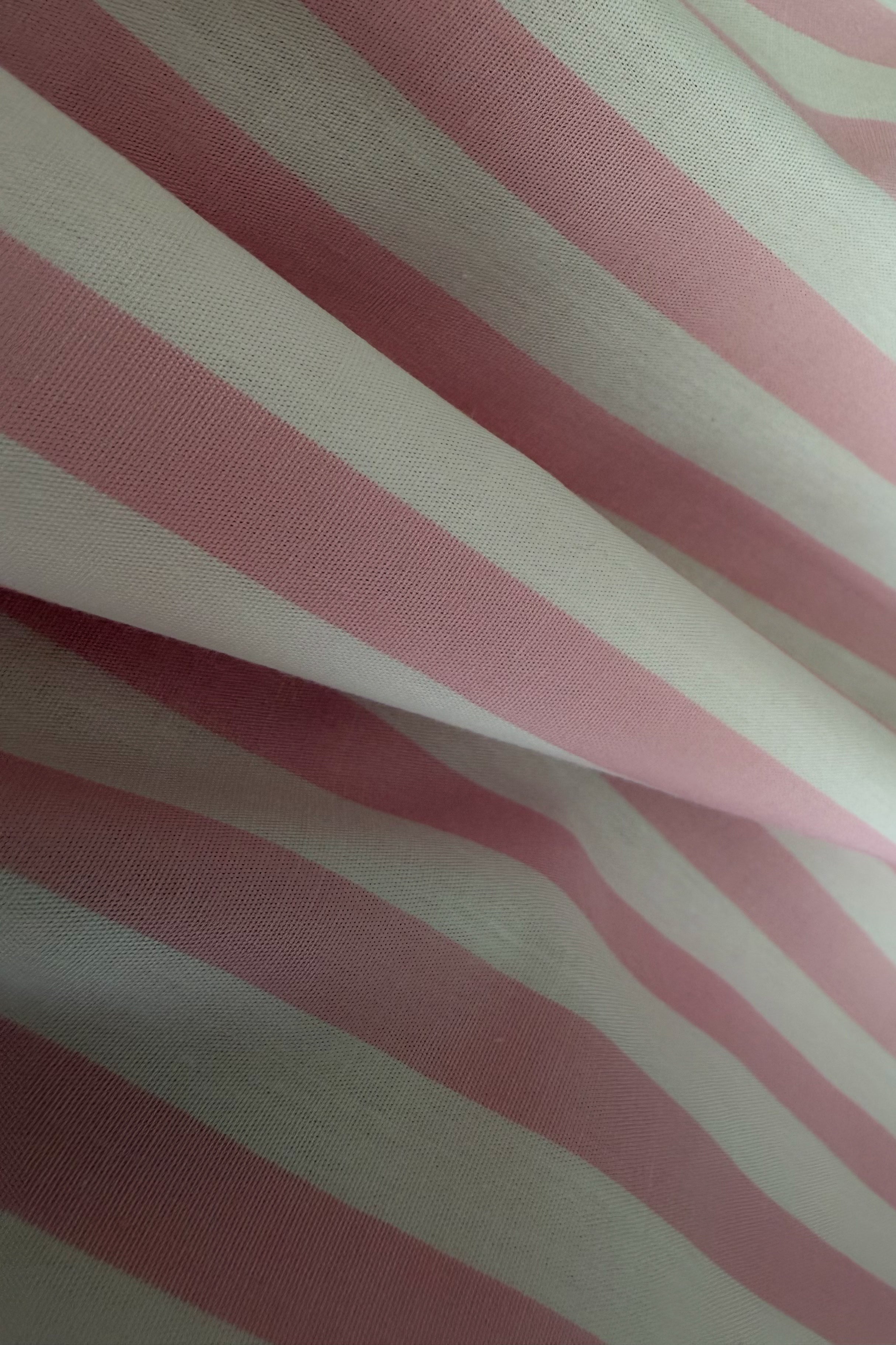 Top ruffle stripes rosa