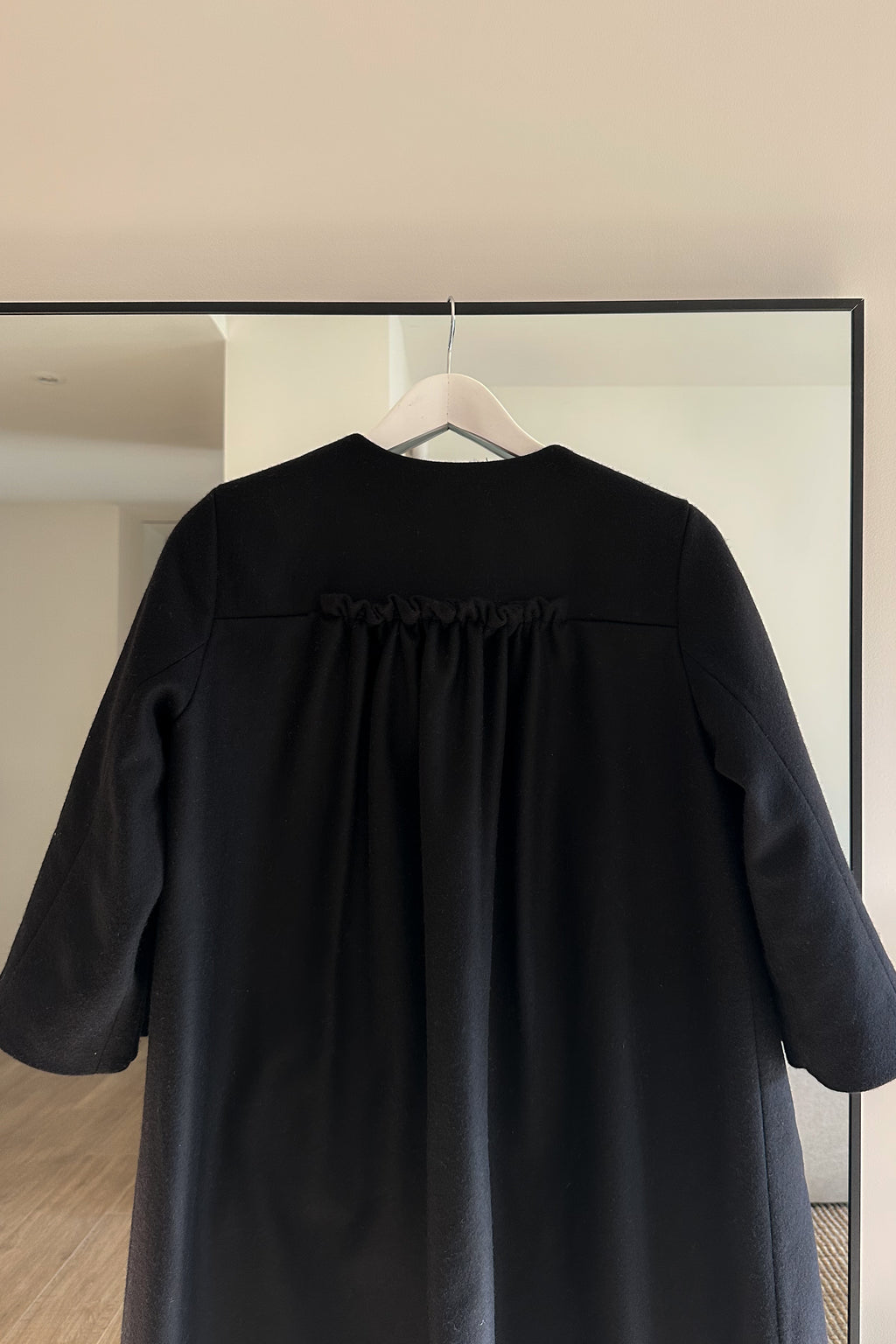 Black wool coat
