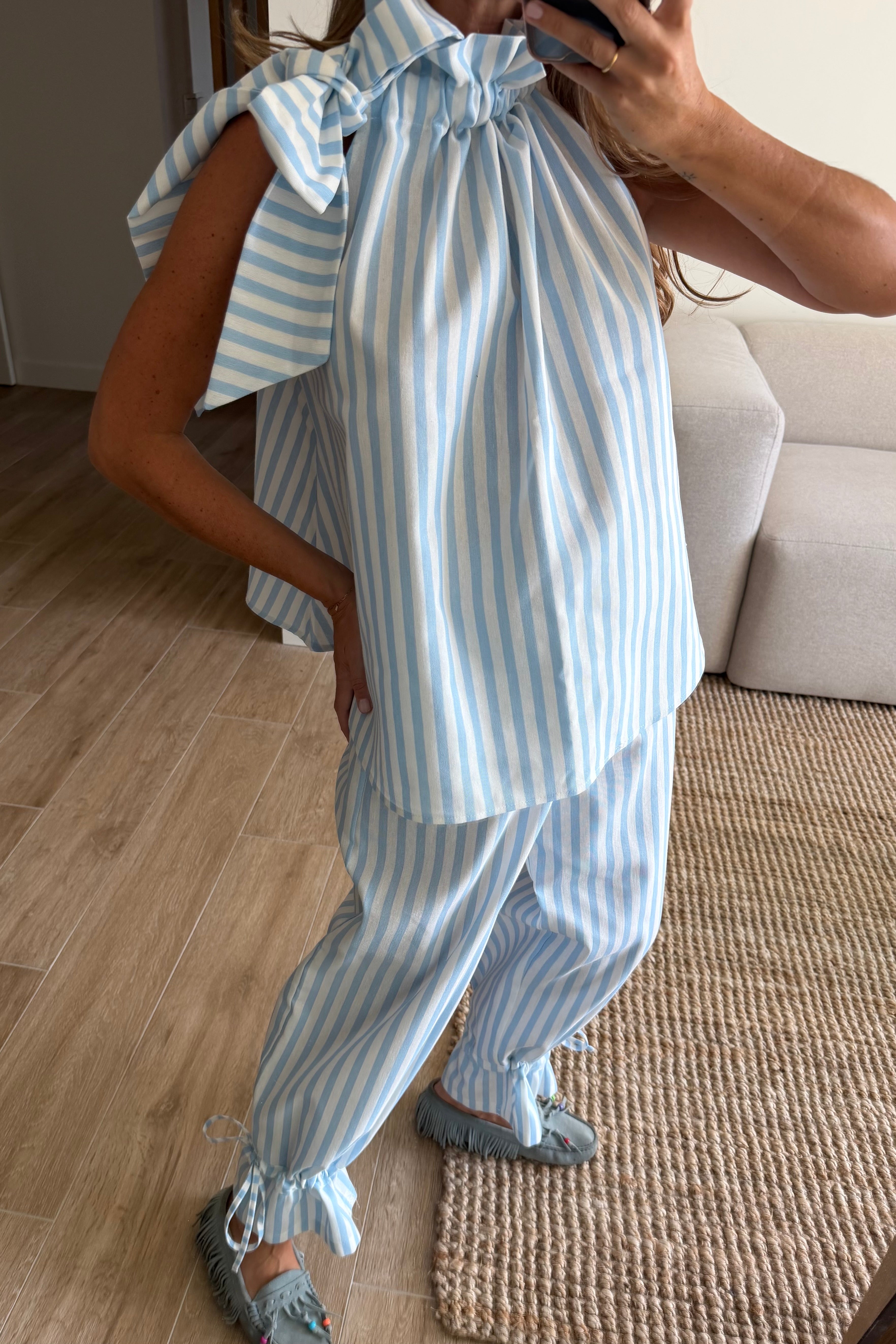 Conjunto stripes azul
