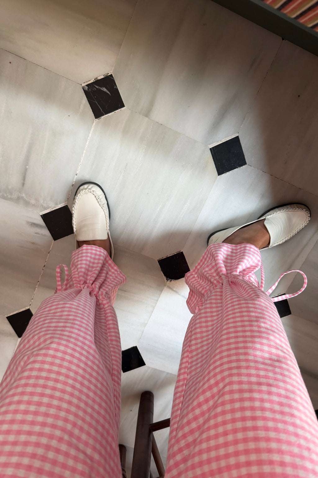 Pantalón vichy pink