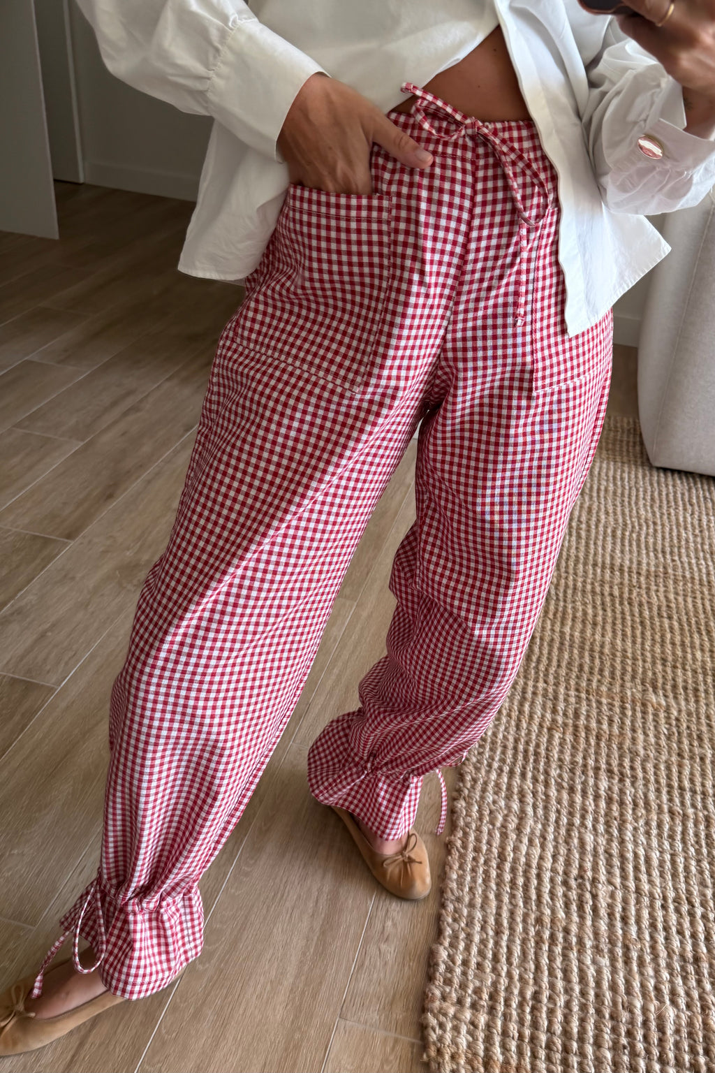 Pantalón vichy cherry