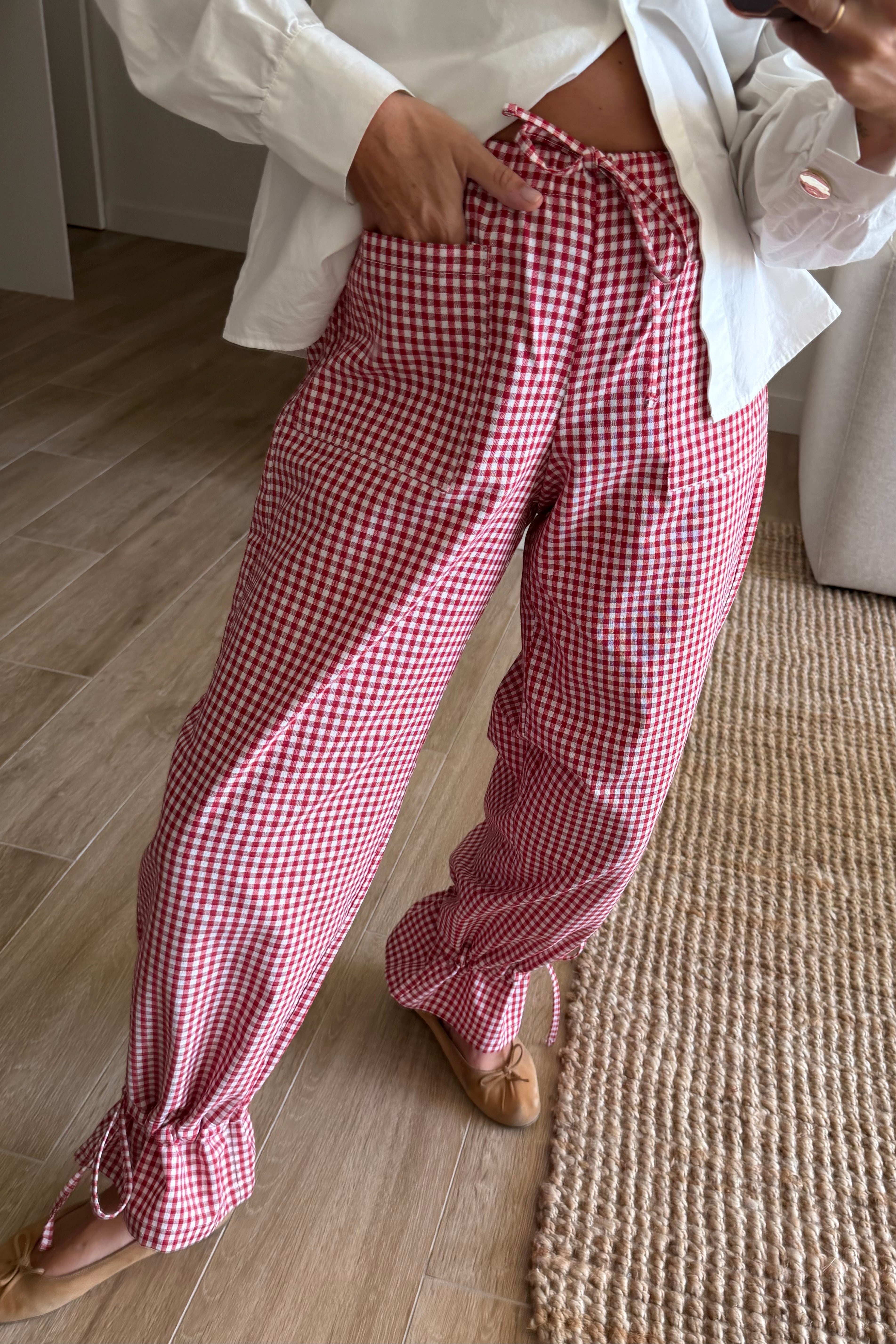 Pantalón vichy cherry