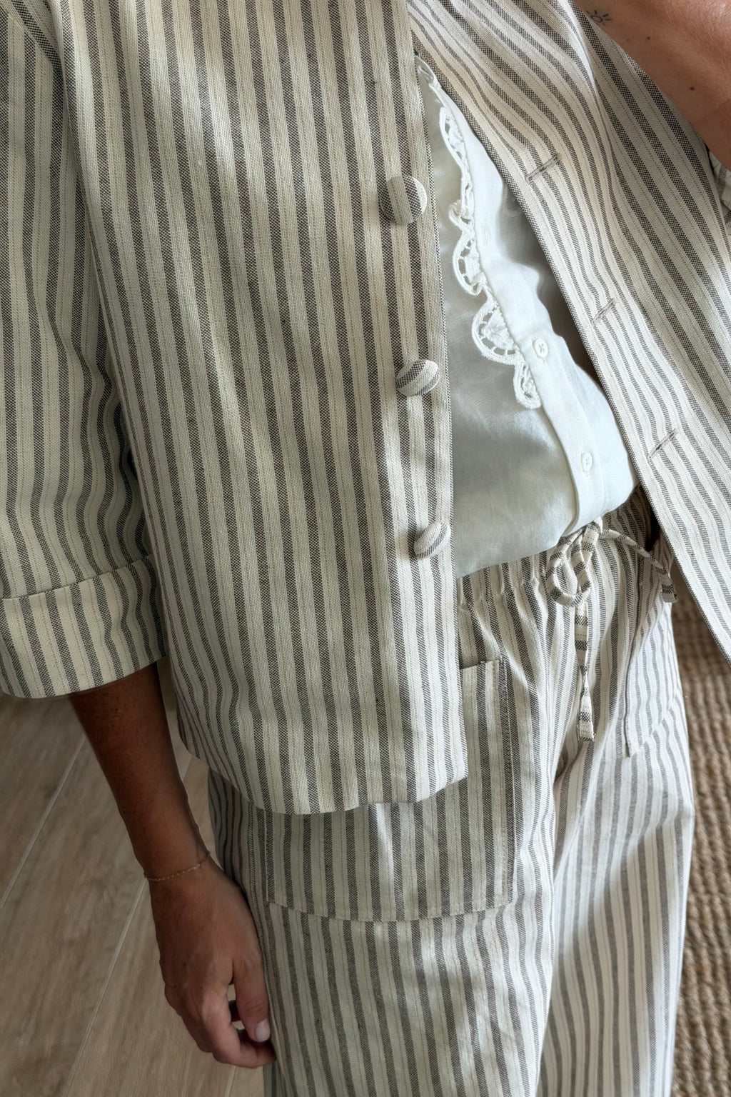 Jackie stripes gris