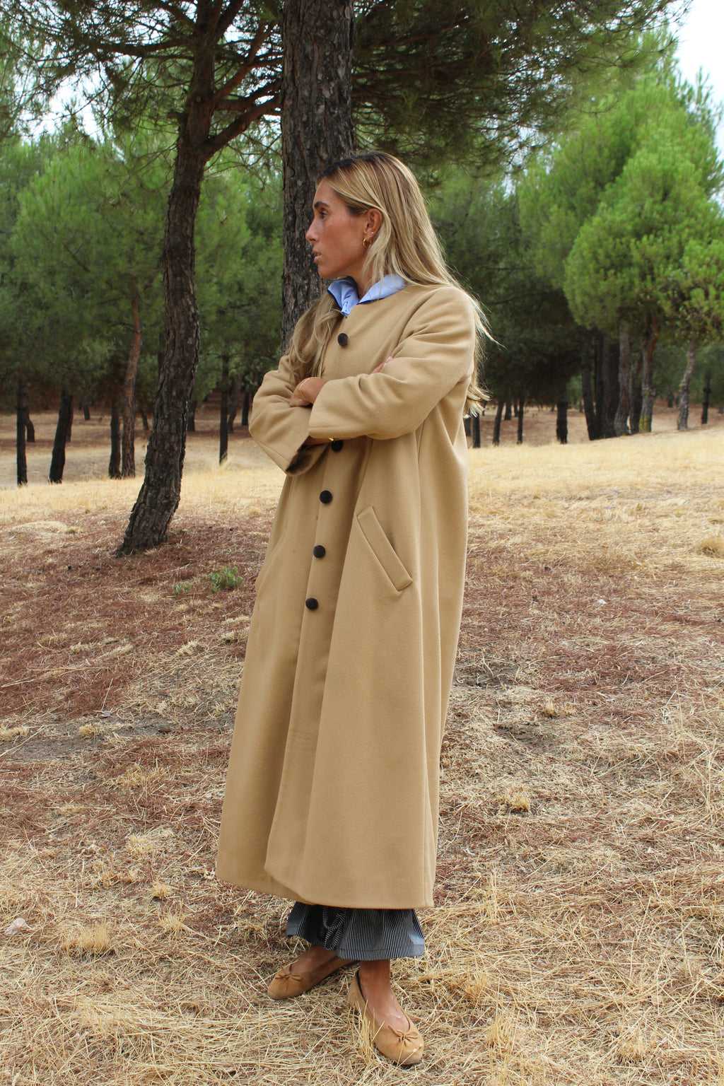 Camel wool coat