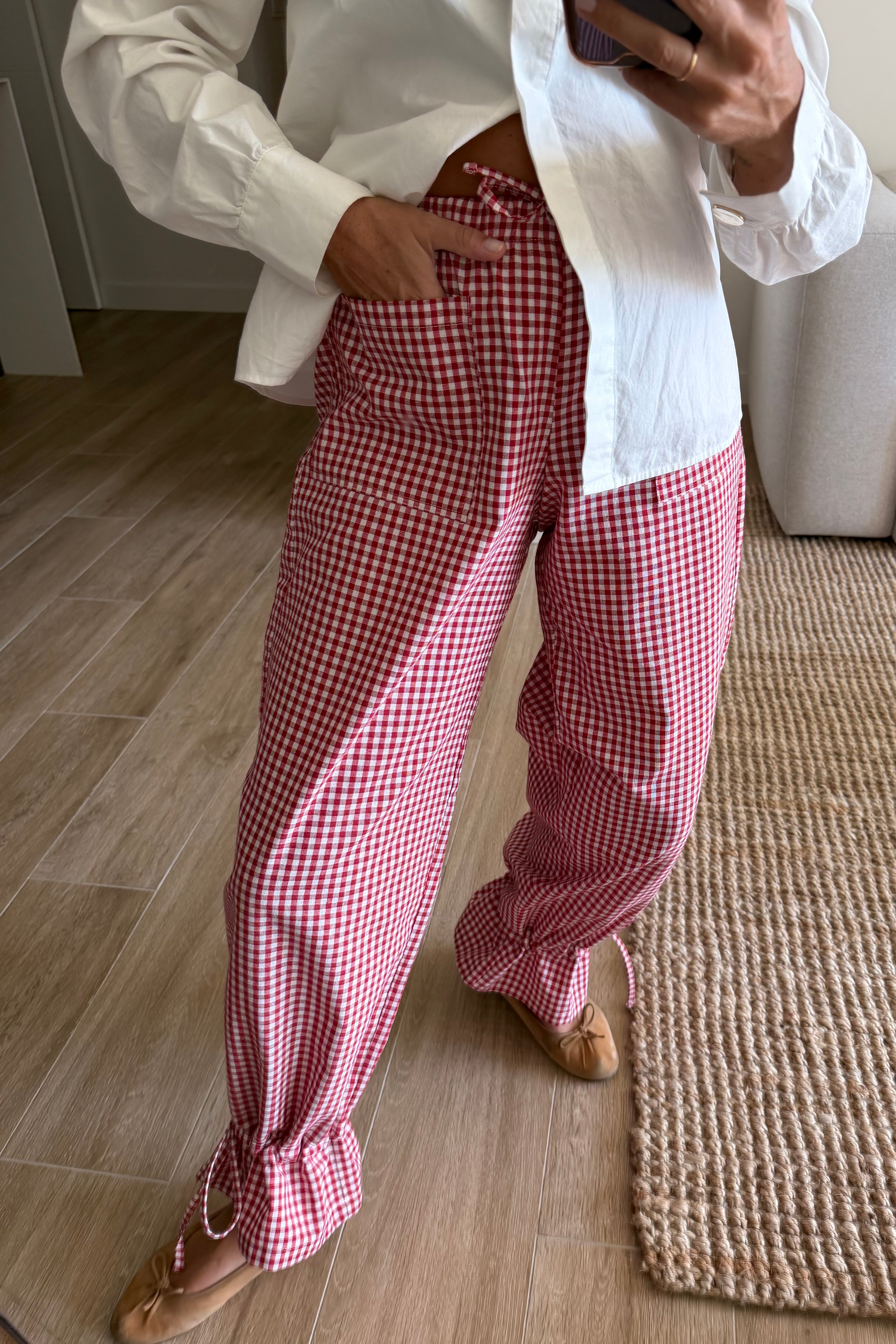 Pantalón vichy cherry