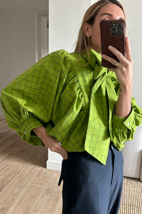 Camisa Balloon verde