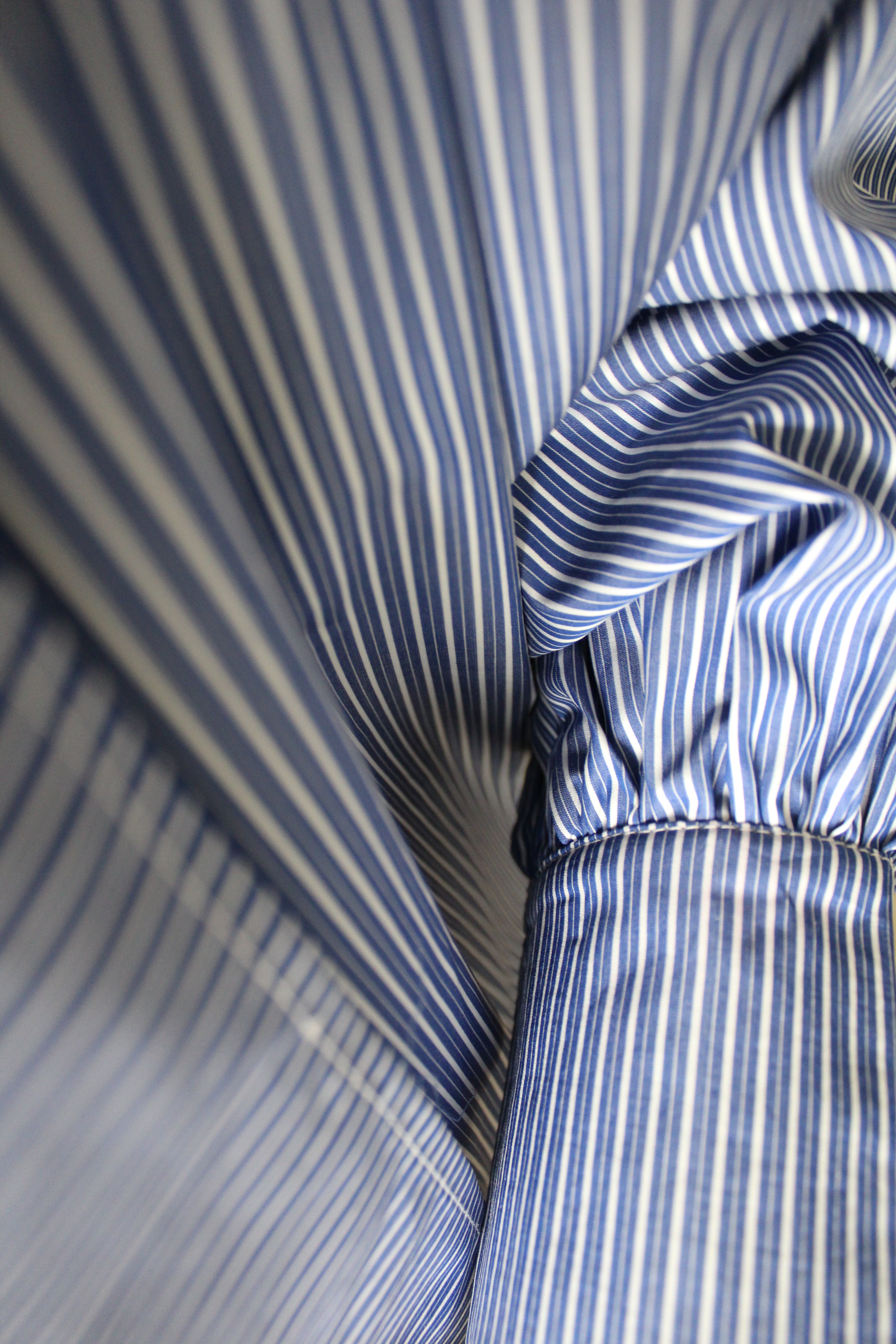 Camisa balloon marino rayas