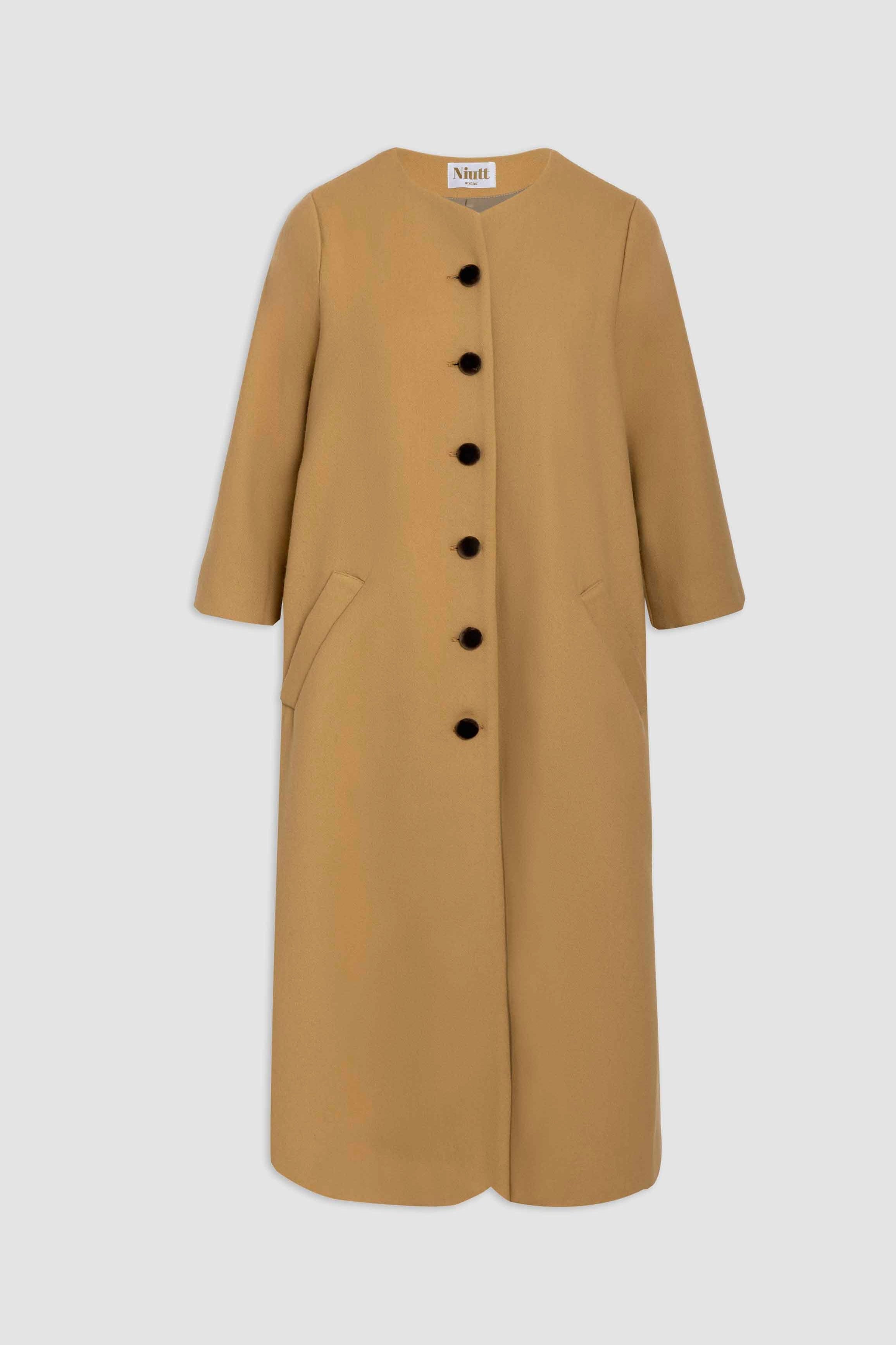 Camel wool coat
