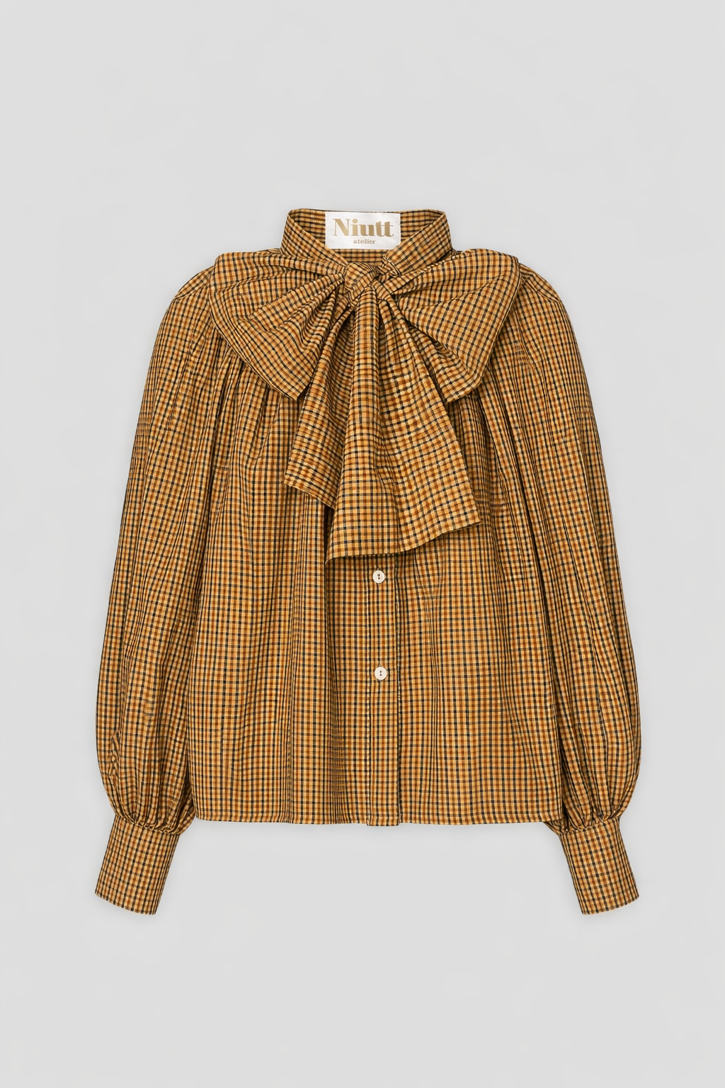 Camisa balloon mustard