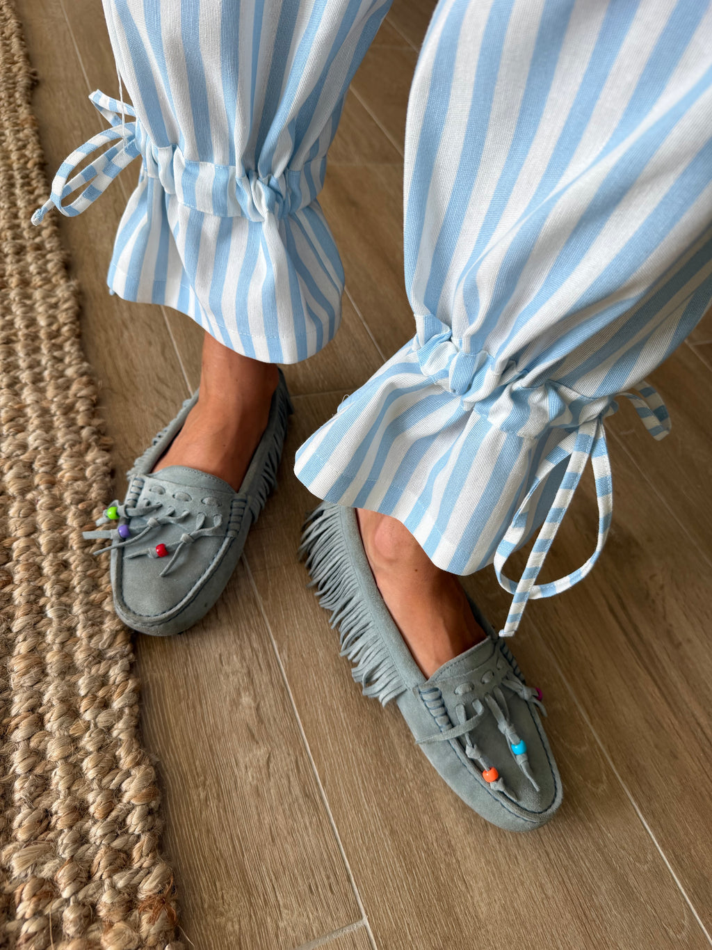 Pantalón stripes azul